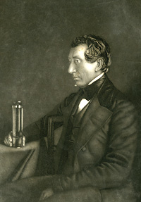 Detail of portrait engraving of Dr. William E. Horner
