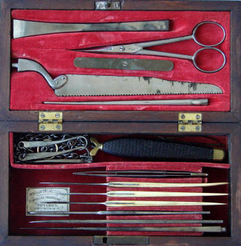 Tiemann, N.Y., Fennell's civilian issue post-mortem set, c. 1860