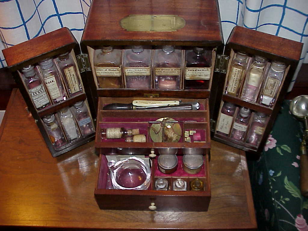 Medical Kits]. Pair of Nineteenth-Century Apothecary Kits. Various, Lot  #92205