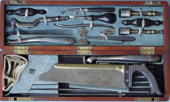 Wade & Ford, N.Y., Civil War Military surgical and dental set, c. 1862